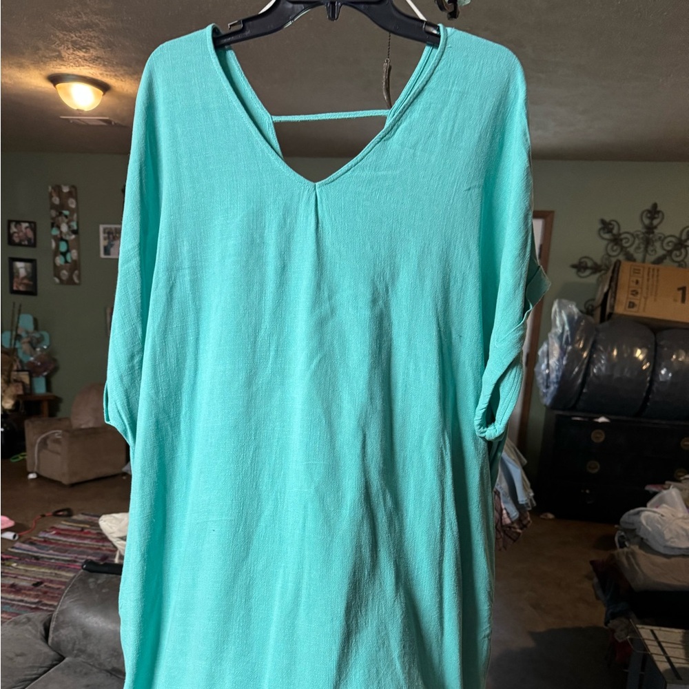 Umgee Turquoise Dress